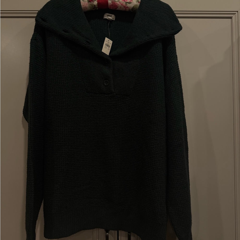 Aerie Forest Green Knit Sweater
Never Worn